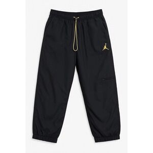 Jordan Vintage Black Nylon Pants XL Hong‎ Kong Yellow Jumpman Baggy Retro